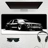 Durable Large Black White Car Design Gaming Mouse Pad Computer Office Game Table Mat XXL Rubber Anti-slip Stitched Keyboard Mats