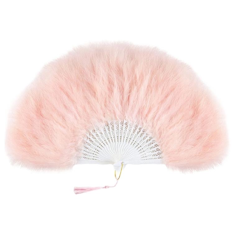 Decorative Feathered Fan Folding Flapper Hand Fan for Flapper Costumes Dance Wedding Decors HolidayParty Accessories