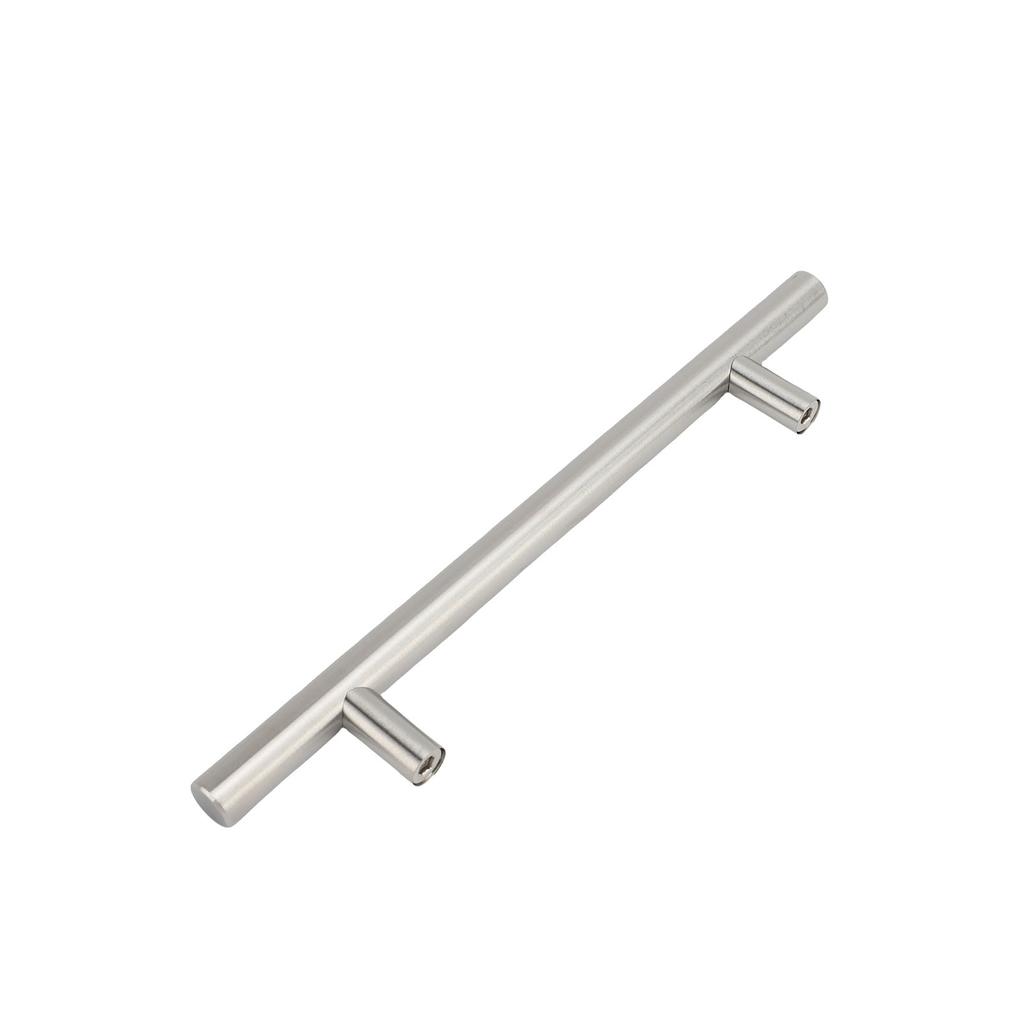10pcs Cabinet Handles Round Hollow Tube T Bar Stainless Steel Cabinet Pulls for Drawer Door Wardrobe Furniture