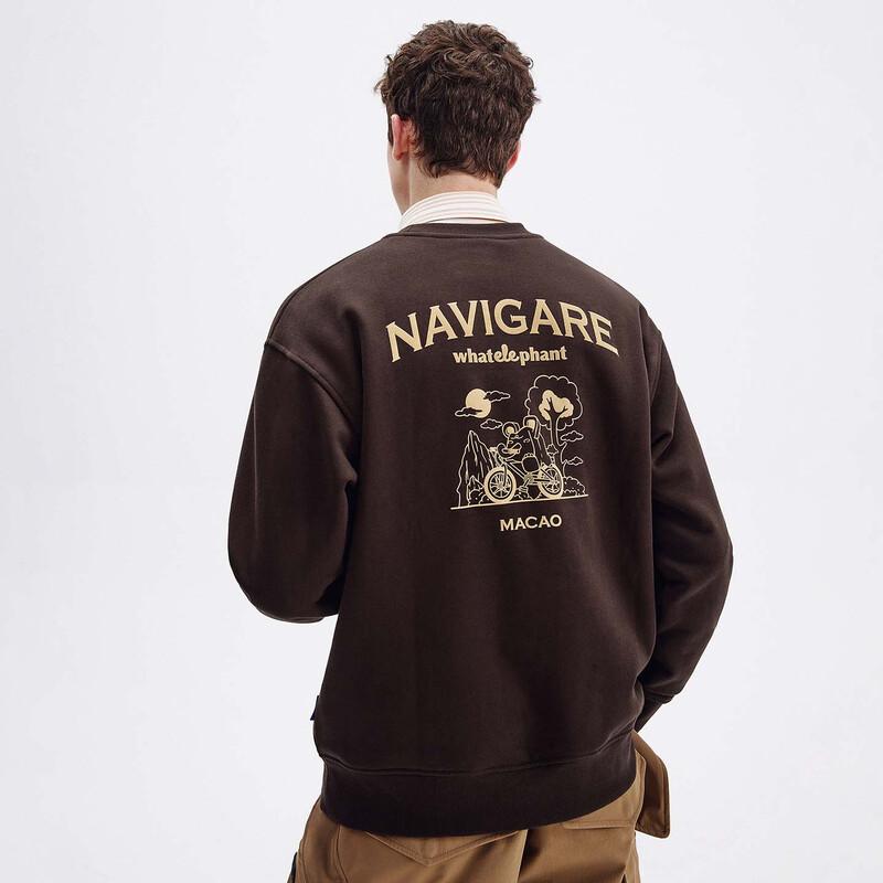 NVG·YOUNG Muxiang Co-Lab Round Neck Sweatshirt