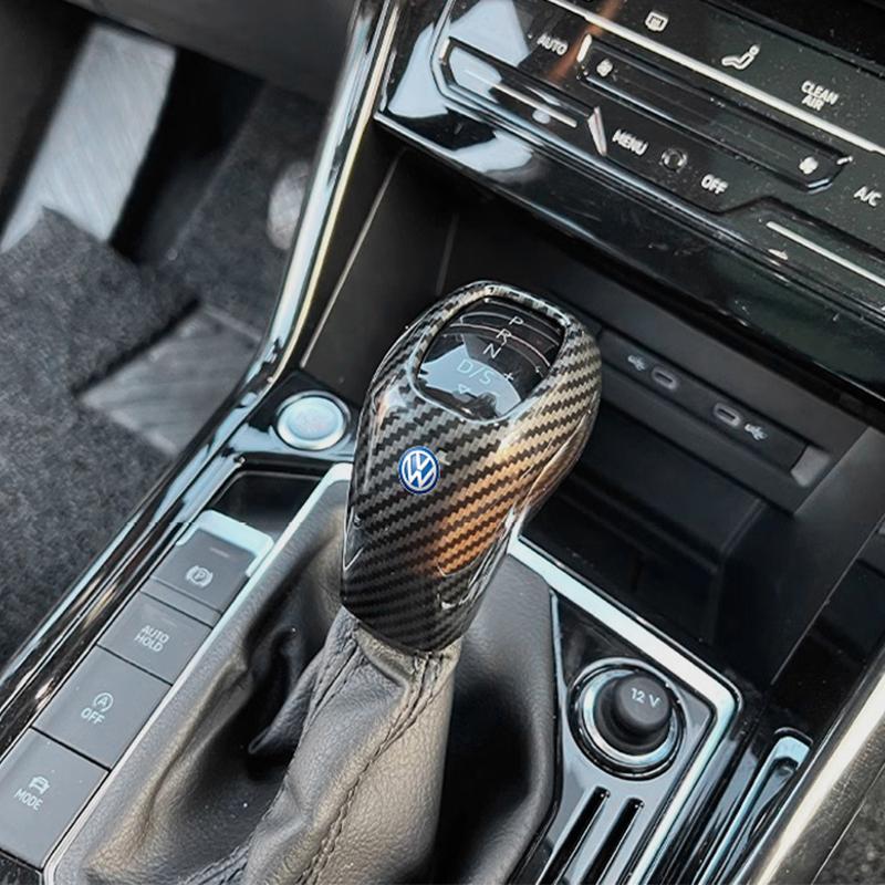 2026 Hot For Volkswagen VW Car Gear Shift Knob Handle Cover Sticker Decoration Accessories For VW Polo Golf Passat Tiguan Arteon