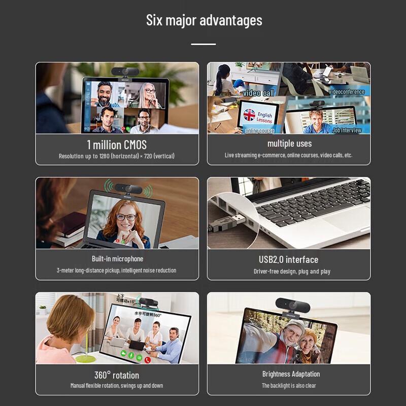 Hikvision E12 1080p USB Webcam