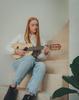YAMAHA GL1 Guitalele A Body Perfect for Taking Includes a Dedicated Soft (Natural) Compact, Ukulele-like Size, Anywhere. Case.