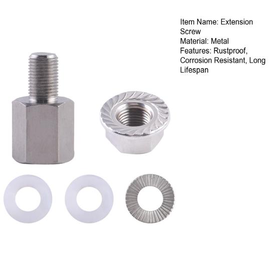 1 Set Bicycle Trailer Head Extension Screws Rustproof Easy Installation Wide Compactible Universal Bicycle Trailer Clutch Adapter Bolts