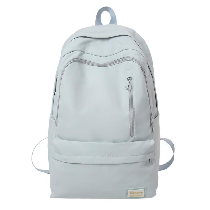 Einfarbiger Studenten-Schulranzen Unisex Rucksack mit großer Kapazität Reise-Rucksack