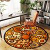 1pc Sun Moon Stars Round Chair Mat Office Area Rug - Non-Slip, Floor Mat for Office, Bedroom, Ideal Home Decor Gift P0105031