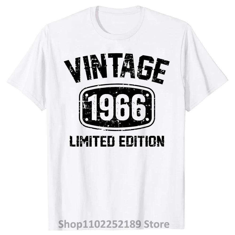 Rolig 59-åring Vintage 1966 Begränsad Upplaga 59-årsfödelsedag T-shirts Sommarstil Grafisk Bomull Julklappar T-shirt Herr