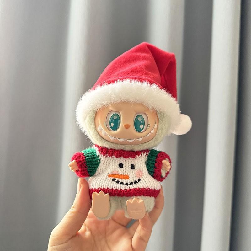 The First, Second and Third Generations of Christmas Baby Clothes Wear 17cm Pendants, and The Clothes Sit with Colored Beads Christmas Set.