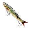 3pcs In One Pack 8-Segments Fishing Lure Bionic Fake Bait Set Long Casting Slow Sinking 13.5cm 20g Realistic Hard Bait