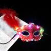 Partyzubehör Feder Schmetterlingsmaske Leuchtende Venezianische Masken Valentinstag