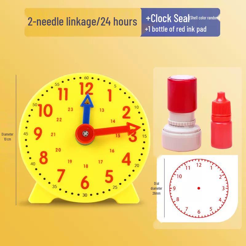 Montessori Math Clock for Kids: Time Recognition Teaching Aids for First Grade Learning