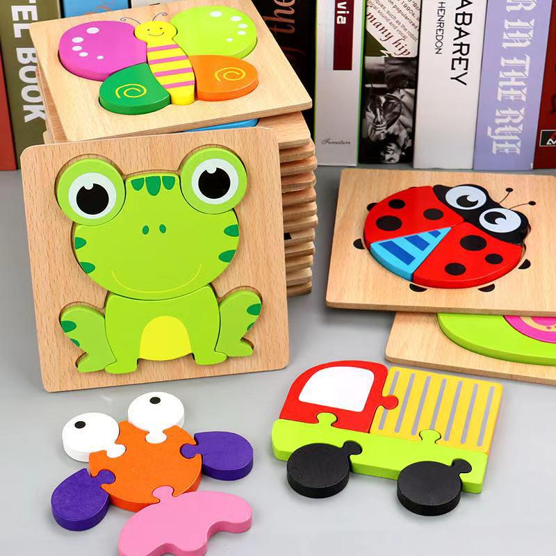 Wooden 3D Puzzle - Animal Cognition & Early Education for Kindergarten