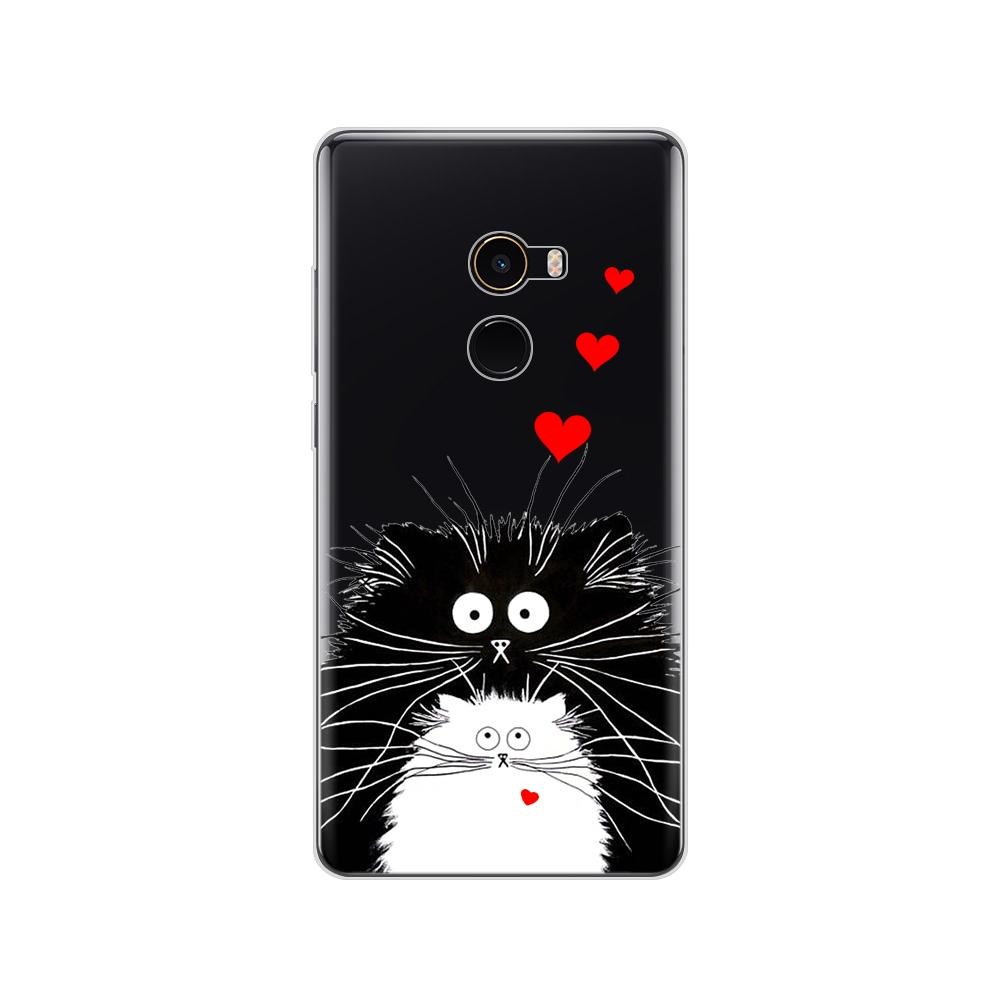 Pouzdro pro Xiaomi Mix 2 Soft Silicon TPU Pouzdro pro Xiaomi Mi Mix 2 Mix2 Zadní kryt Ochranný zadní kryt Transparentní Coque Shell