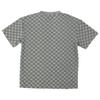 Men's Summer Heavy Checkerboard Men's Short-sleeved T-shirt Loose Drop Shoulder Round Neck Casual T-shirt Men
