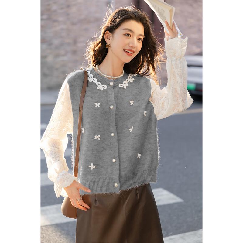 Mokana Lace Patchwork Knit Cardigan