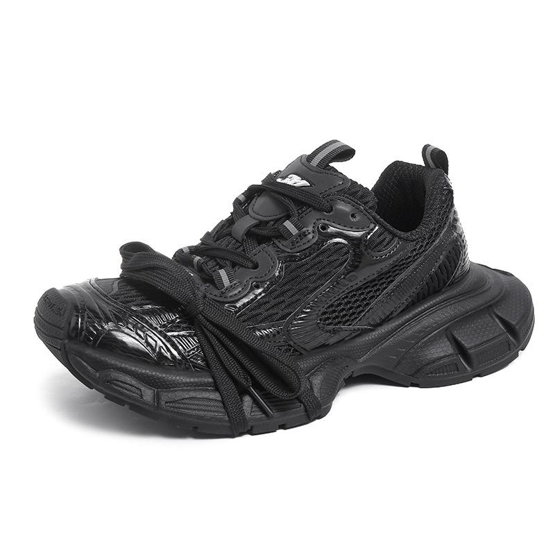 

Old retro platform Paris dad shoes for women 2025 summer new leather mesh breathable sports and leisure shoes 44