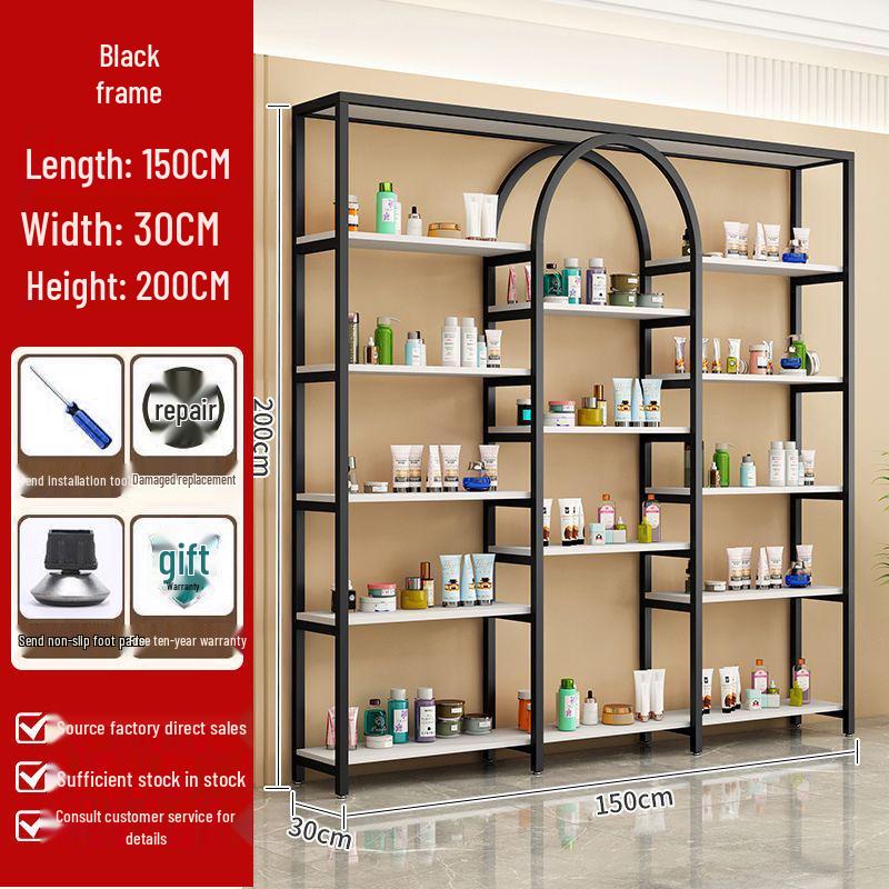 Beauty Salon Storage: Nail & Skincare Display Rack
