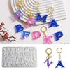 DIY Resin Irregular Letter Mold: Silicone Mold for Keychain Pendants and Aromatherapy.