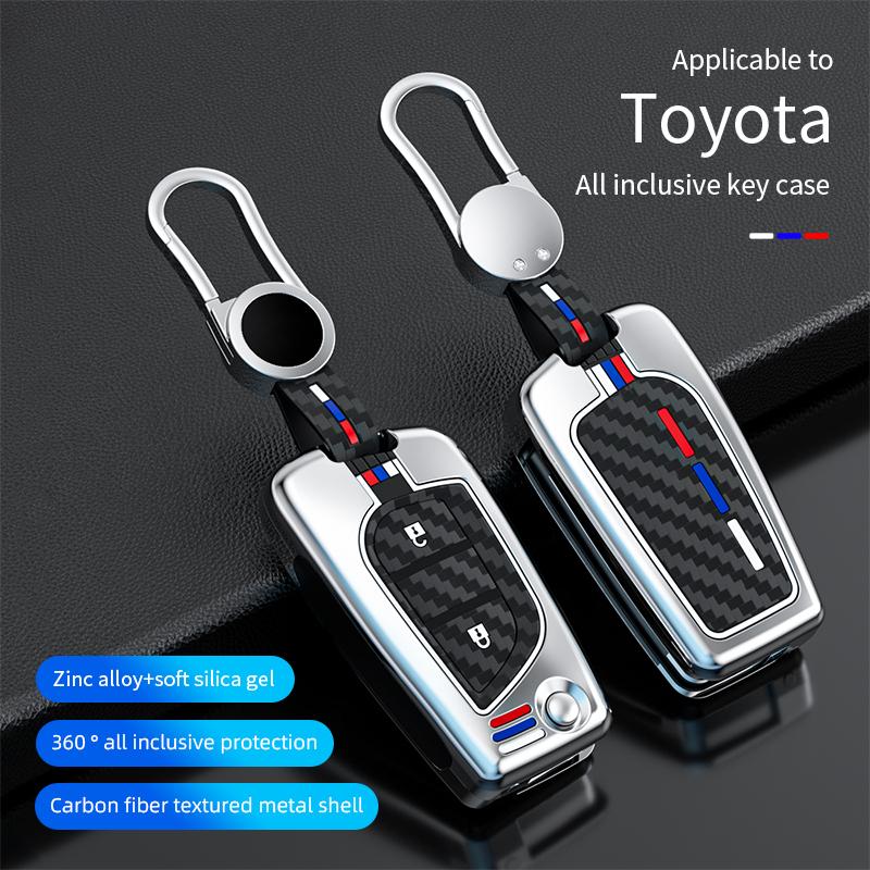 Obudowa kluczyka do samochodu ze stopu cynku pełna pokrywa dla Toyota Auris Corolla Reiz Avensis Verso Yaris Aygo Rav4 Scion TC IM 2015