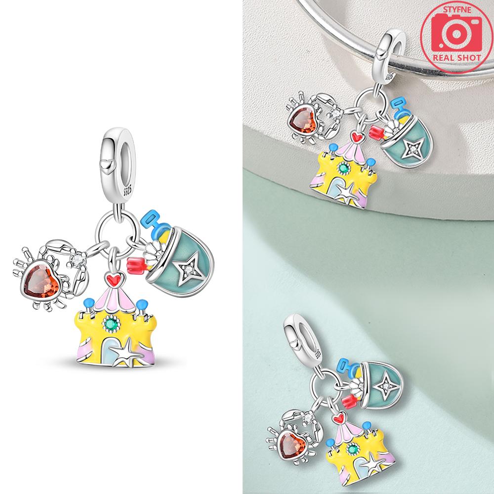 Original Ocean Trendy Copper Dolphin Crab Boat Beach Charms Beads Fit 3Mm Bracelets Diy Thoughtful Fine Jewelry Making Gifts