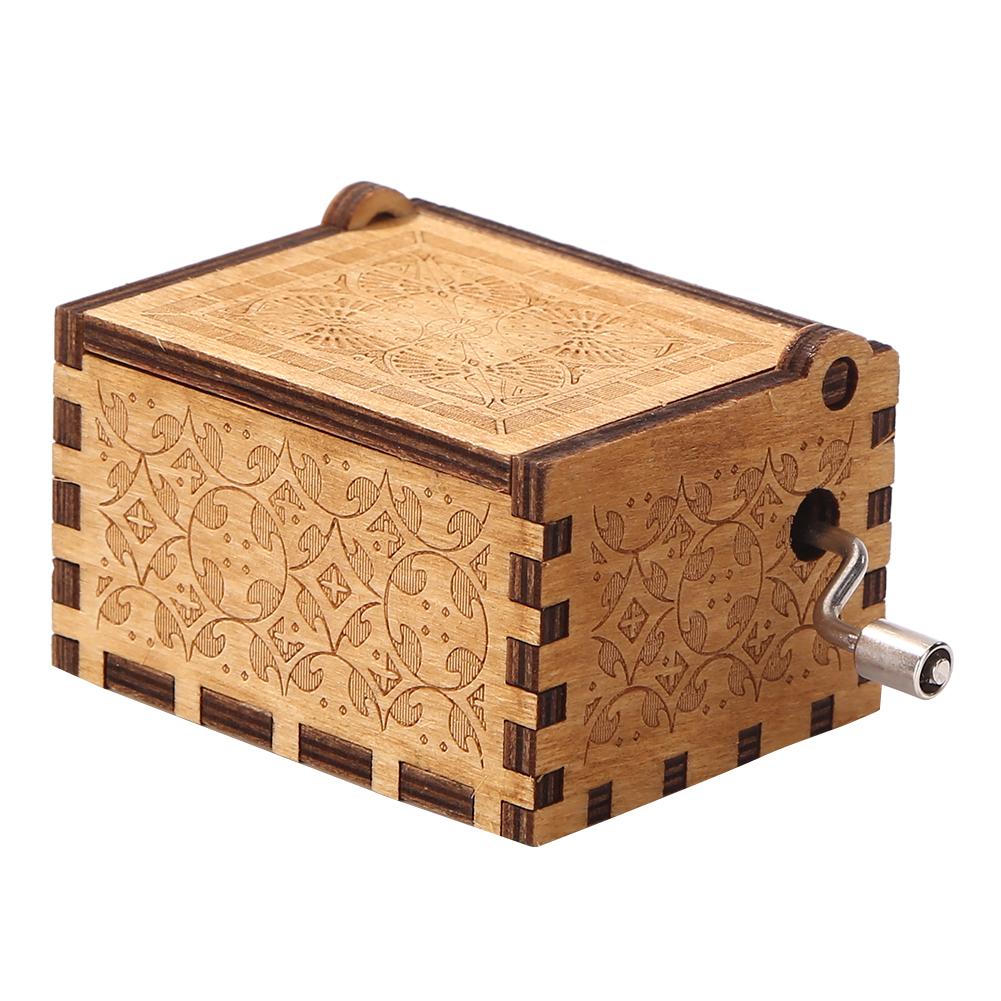 Vintage Hand Crank Music Box Hand Cranked Music Box Elegant Retro Hand Cranked Cute Boxes Unique Gifts for Valentine Day