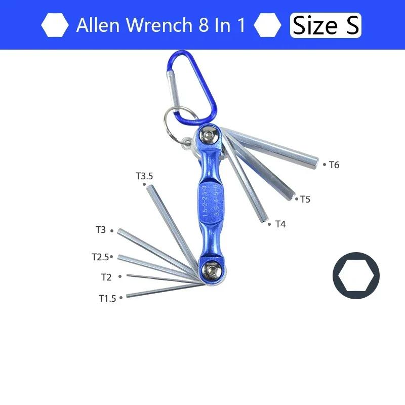 

Portable Folding Hexagonal Wrench Allen Kit Metal Metric System Hexagonal Torx Wrench Screwdriver Hexagonal Wrench High Quality