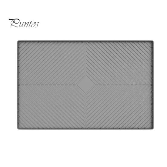 Silicone Sink Mat Waterproof Sink Liner Cabinet Protector Organizer Drip Tray Oil-Proof Easy To Clean Multi-Functional Kitchen Shelf Liner