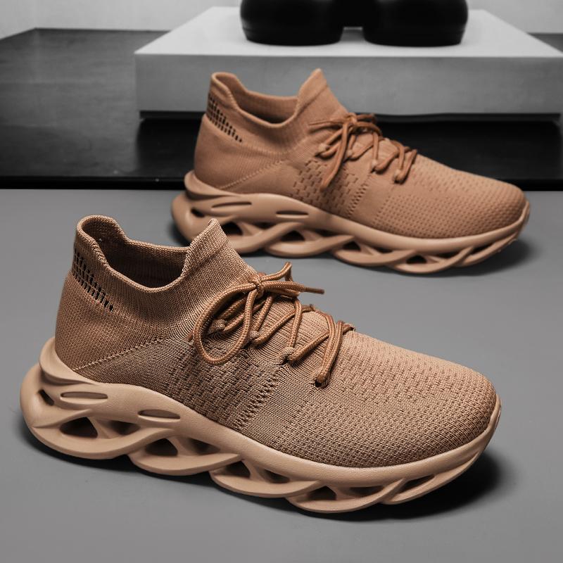 Fashion High Quality Breathable Summer Mesh Elastic New Lightweight Thick Sole Designer Casual Running Men's Shoes Zapatillas Informales