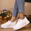 Fashionable New Style Sexy Flat Shoes for Women Spring and Autumn Round Toe Comfortable Thick Sole Non Slip Casual Sports Shoes