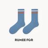 5 Pairs of Female Spring and Summer Simple Pure Color Sports Breathable Boneless Tube Socks
