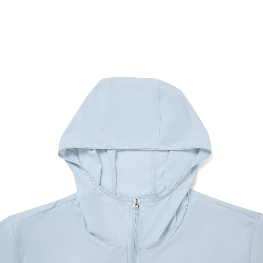 LiNing Fitness Series Ice Comfort Moisture Wicking UV Protection Hooded Logo Sunscreen Jacket Men jackets AFDWC49-4