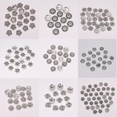 6 8 9 10 12mm Bead Caps For Jewelry Bead Caps End Receptacle Hollow Out Flower Torus DIY Spaced Apart Jewelry Making