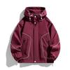 Men's Plus Velvet Thick Hooded Windbreaker - Large Size Warm Loose Workwear Jacket