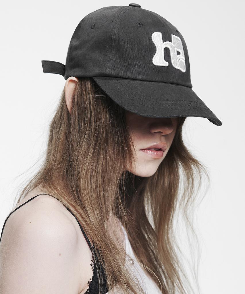 HOLYNUMBER7 Holy Symbol Big Logo Ball Cap_Charcoal