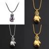 Geometric Punk Style Metal Pendant Necklace With Boxing Glove Charm For Men And Women