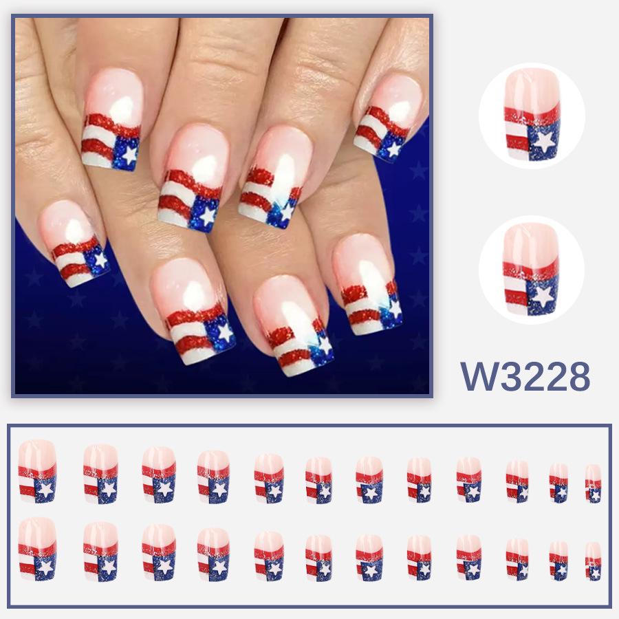 European & American Whitening Daily Wear Nail Art - Medium-Long Style