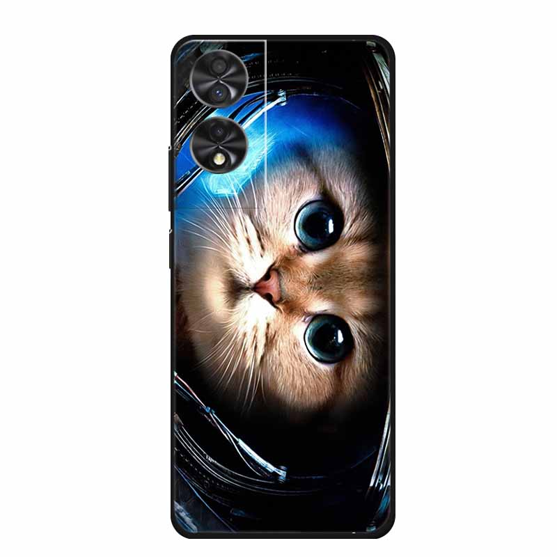 Para TCL 40 NxtPaper 4G 6.78" Funda Animales TPU Silicona Suave Fundas de Teléfono Cubierta para TCL40 NxtPaper Protector Lobo Dibujos Animados Coque