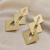 Retro Multi-Layer Alloy Round Dangle Earrings for Women - Trendy Party Jewelry