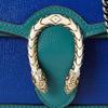 Gucci Dionysus Tiger Head Buckle Color Block Leather Crossbody Bag Women bags Blue Emerald-Green 476432-18YQX-9278