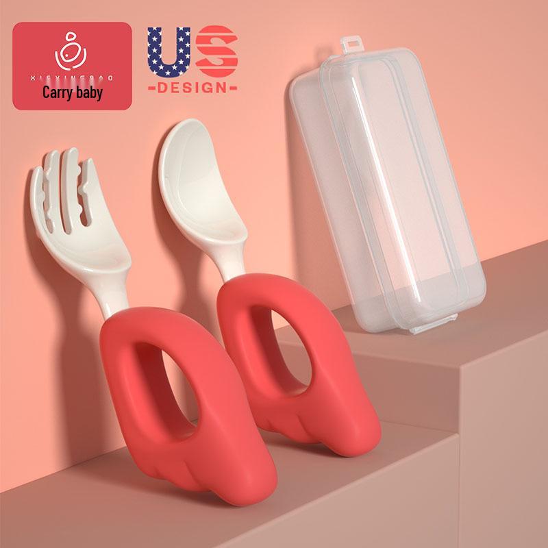 Baby Fork & Spoon Set for Self-Feeding - Infant & Toddler Tableware