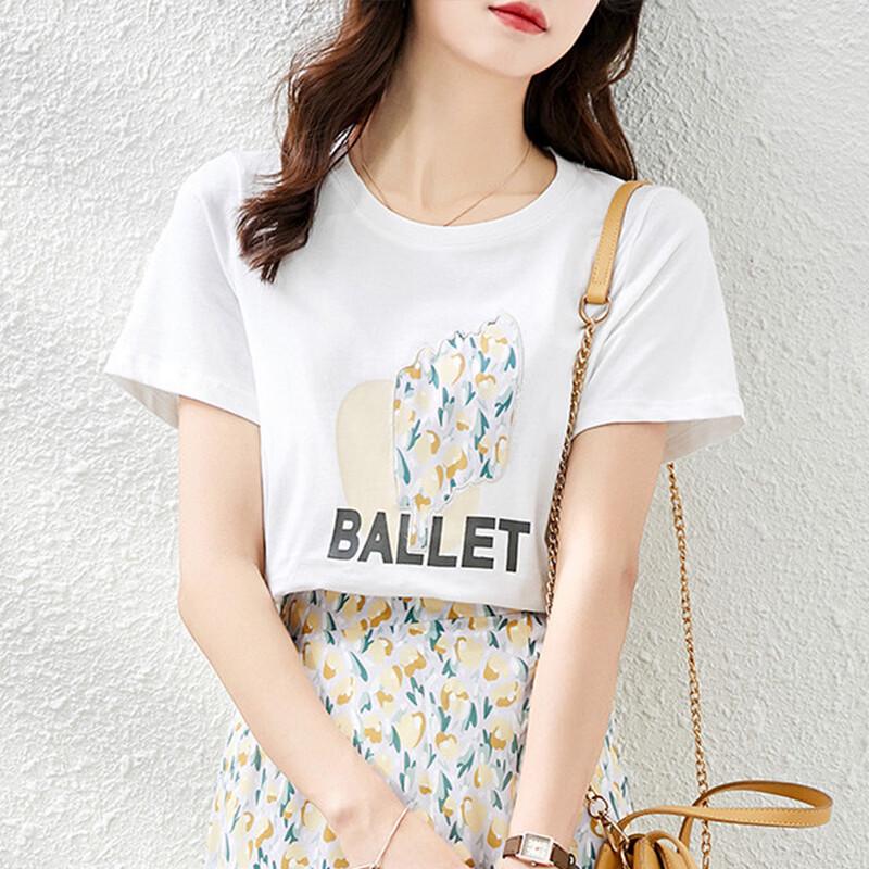 

Srcr Women s Fresh Floral Print Thin T-shirt XL