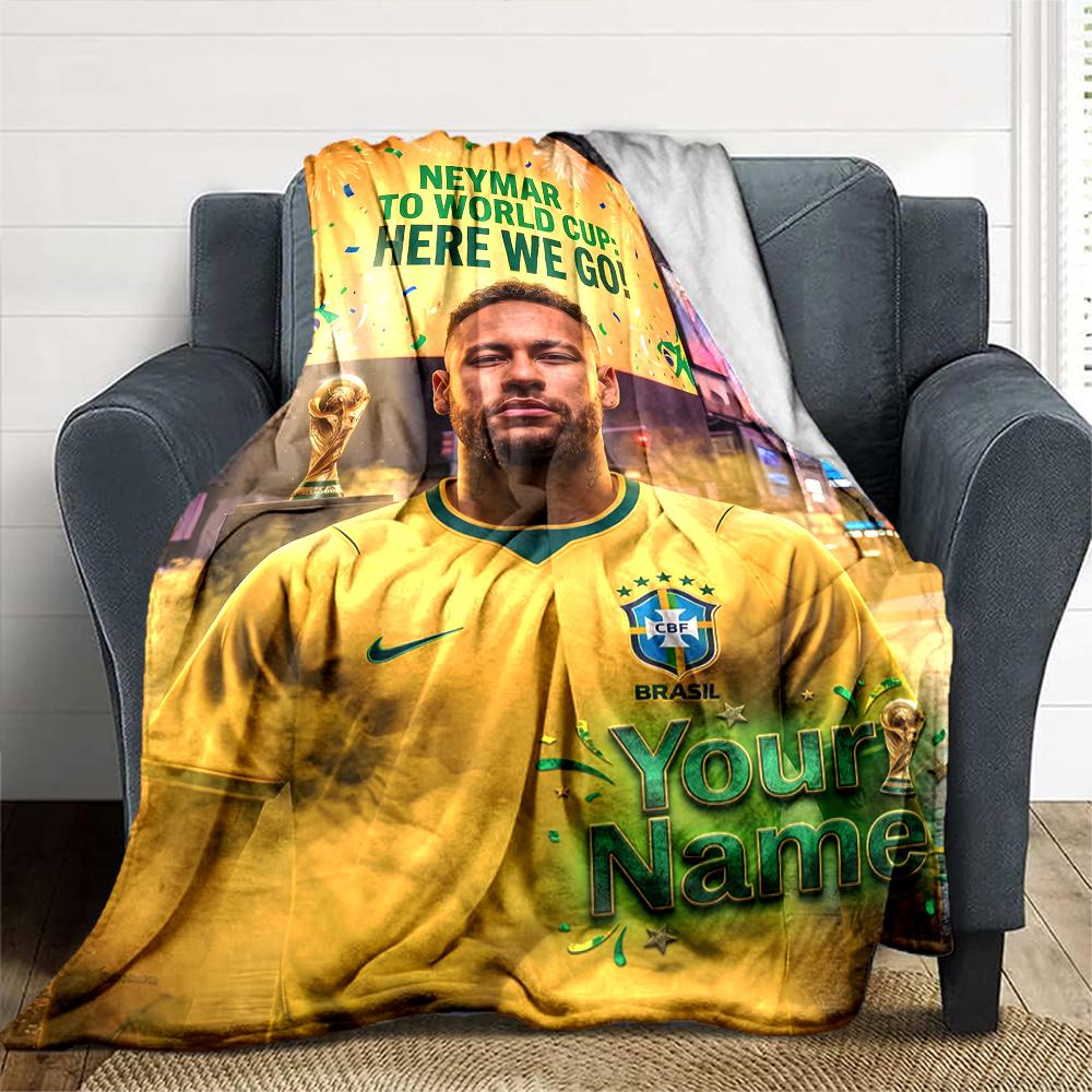 Neymar S Golden Moment Blanket Ultrasoft Suitable For Bedding Seaside Livingroom For All Occasions Modern Style Perfect Gift For Relatives And Friends
