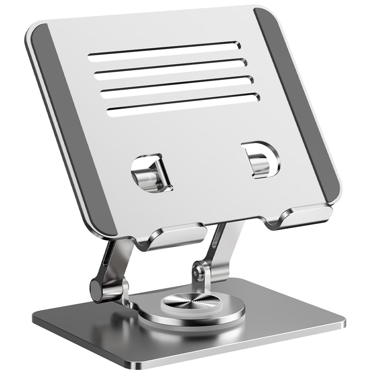 

XWJ-2082 Striped Hollow-Out Desktop Stand with 360 Degree Rotating Base for Phones/Tablets A