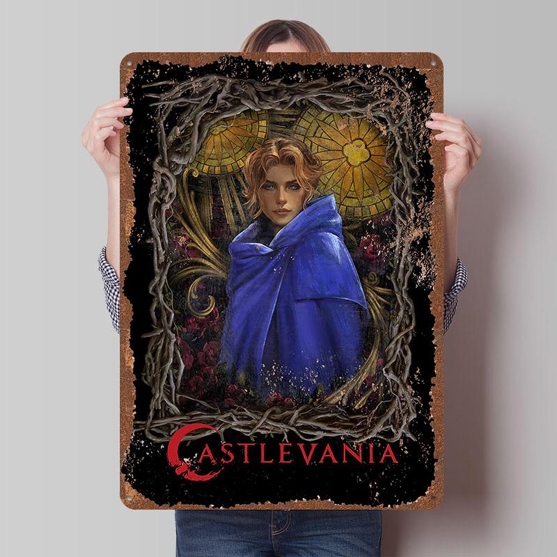 CastlevaniaS Tinplate Posters Customizable Wall Art Retro Vintage Metal Tin Signs for Gaming Room Decoration Aesthetic House