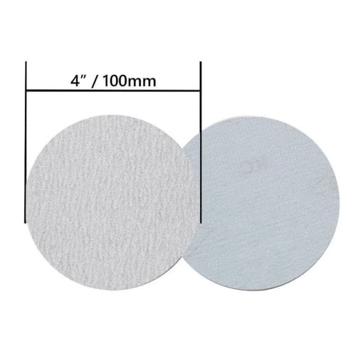 100mm Diameter Sandpaper, Disc Paper, Double Action, Magic Paper [50 Sheets], Available in 120#-1000# Grit, Round Sandpaper, 4"/100mm Diameter, White