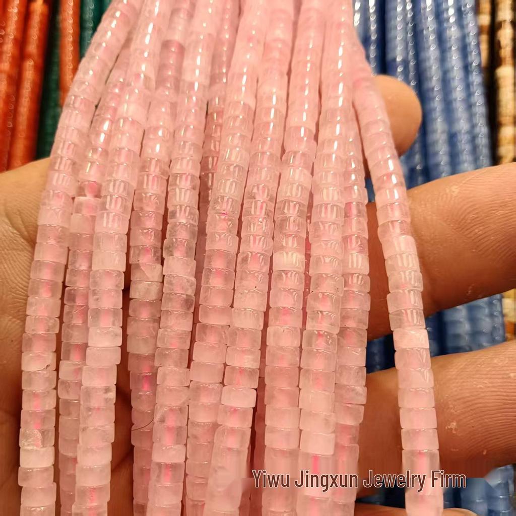 2x4mm Natural Agate Stone Separator Beads for DIY Jewelry Making - Loose Semi-Finished Accessories In Stock