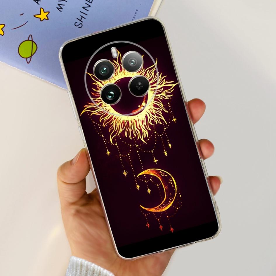 For Realme 12 Pro Plus Case Popular Flower Astronaut Soft Clear Silicone Phone Cover on Realme 12 Pro 5G 2024 Funda RMX3842 Case