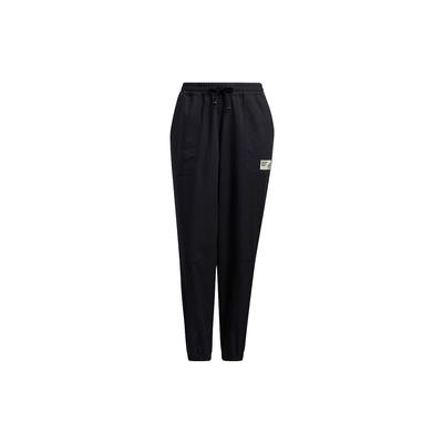 Neo Small Logo Large Pocket Mid-Waist Drawstring Sports Pants Women Bottoms Black H16303