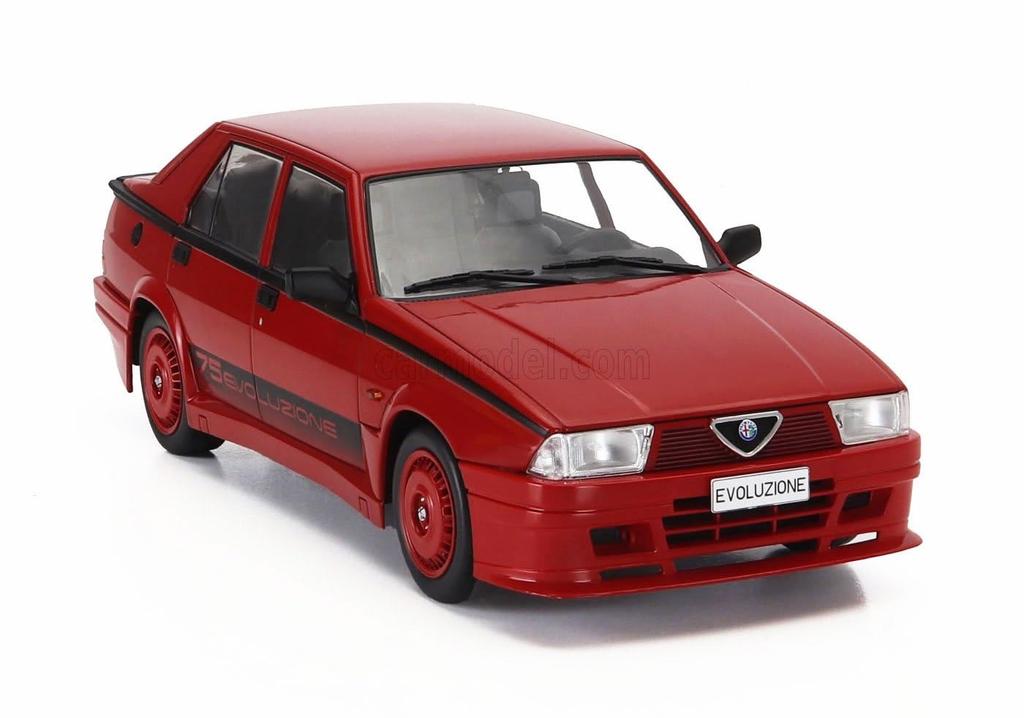 Miniature Car 1/18 Alfa Romeo 75 MCG 1/18 75 TURBO EVOLUZIONE 1987 RED MCG18428