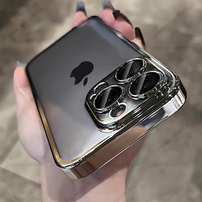 Luxuriöse Neue Hochwertige Beschichtung Klare Hülle Für IPhone 15 14 11 12 13 14 Pro Max 14 15 Plus Handyhüllen Stoßfeste TPU Rückseite